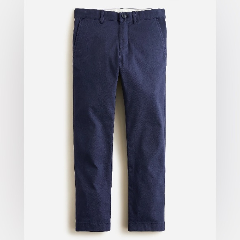 J crew deep navy Boys' 484 slim-fit stretch chino pant